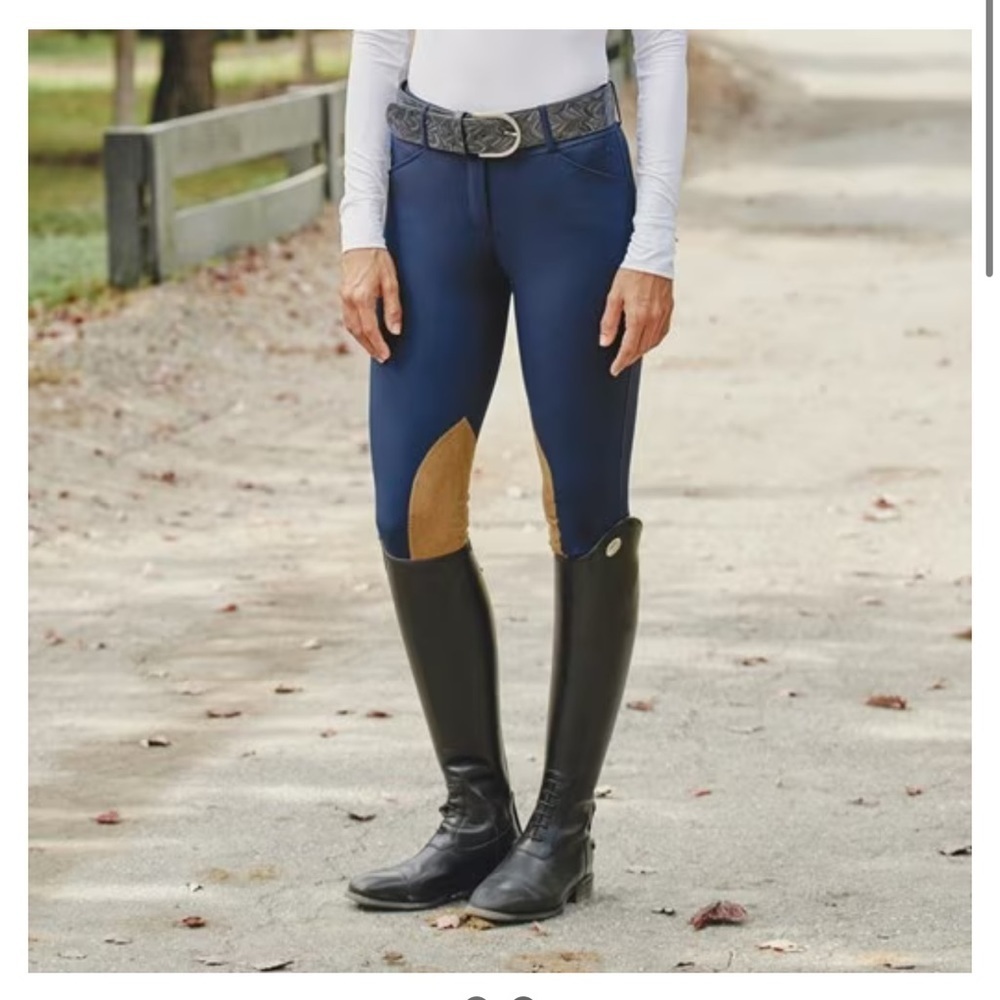 R. J. Classics Gulf Natural Rise Navy Equestrian Pants